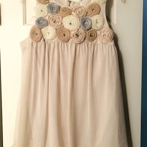 ECI babydoll shimmer blouse Sz 12